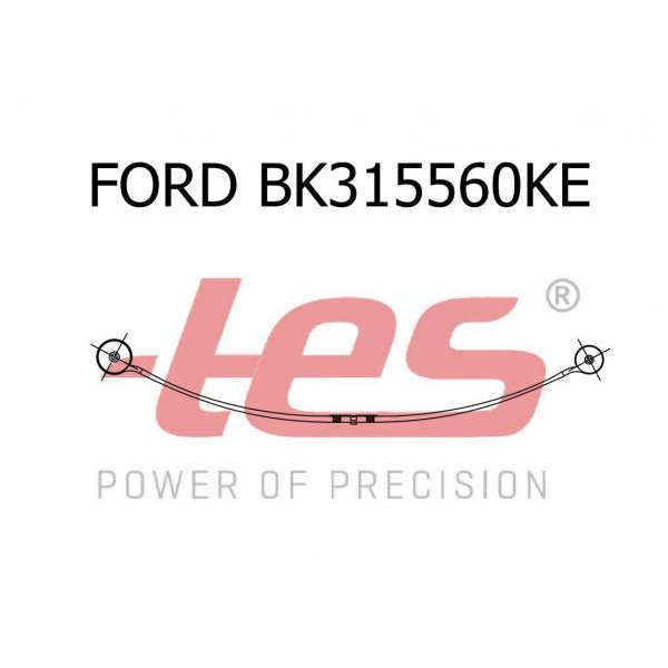 BK315560KE0019ZT TES Ресора задня корінна Ford Transit 2.0/2.2 TDCi 13- (76/694/682) (17mm)