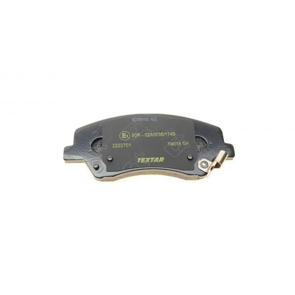 2222701 TEXTAR Колодки гальмівні (передні) Hyundai Bayon/i20/Kia Rio/Stonic 20- (Akebono) Q+