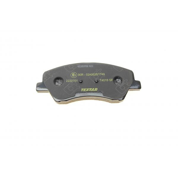 2222701 TEXTAR Колодки гальмівні (передні) Hyundai Bayon/i20/Kia Rio/Stonic 20- (Akebono) Q+