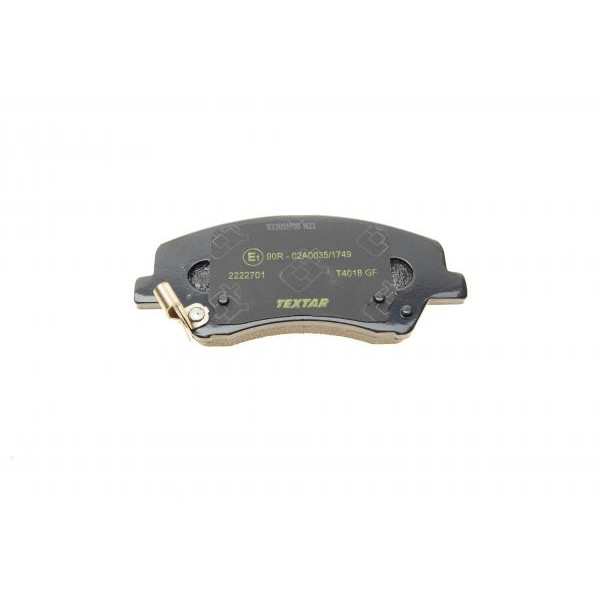 2222701 TEXTAR Колодки гальмівні (передні) Hyundai Bayon/i20/Kia Rio/Stonic 20- (Akebono) Q+