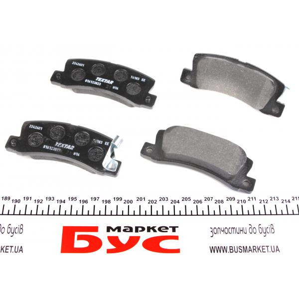 2242601 TEXTAR Колодки гальмівні (задні) Toyota Camry 2.2-3.0 i 91-01 (Akebono)