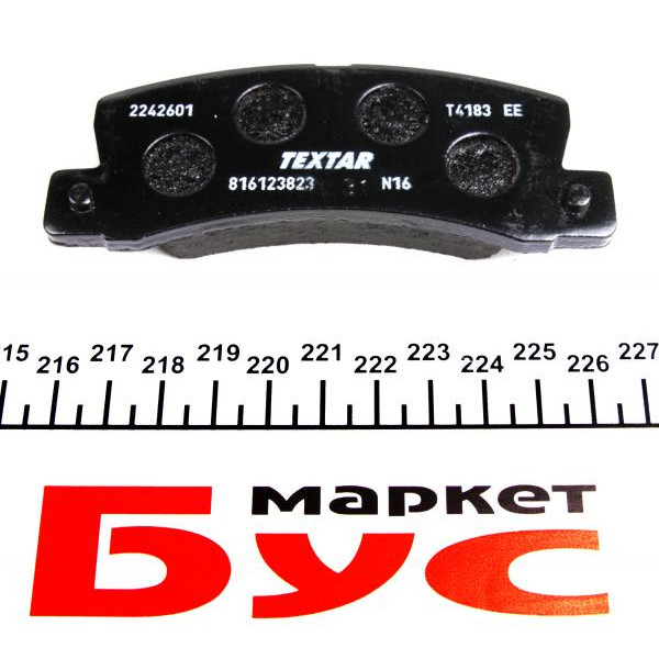 2242601 TEXTAR Колодки гальмівні (задні) Toyota Camry 2.2-3.0 i 91-01 (Akebono)