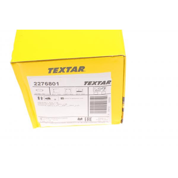 2276801 TEXTAR Колодки гальмівні (передні) Toyota Camry 17-/Rav4 18-/Lexus ES 18- (Akebono)