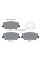 2285501 TEXTAR Колодки гальмівні (передні) Hyundai i30/Grandeur 16-/Kia Optima/Cadenza 15- (Mando) Q+