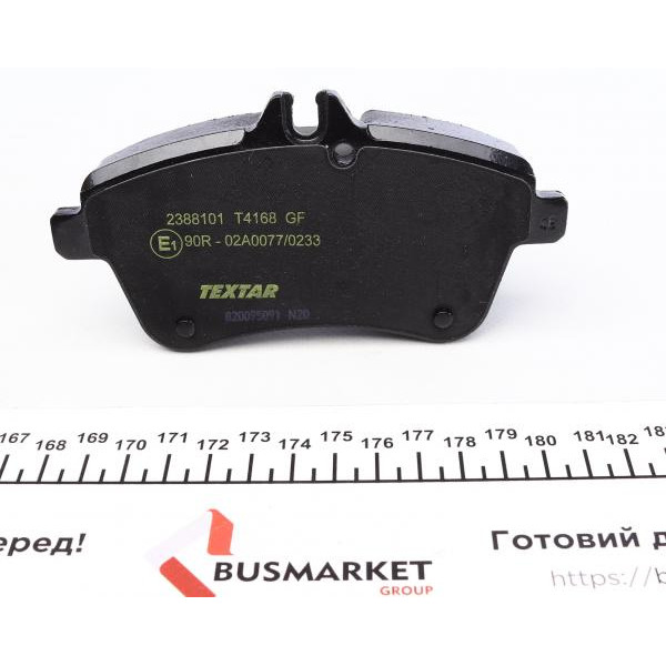 2388101 TEXTAR Колодки гальмівні (передні) MB A-class (W169)/B-class (W245) 04-12 (Lucas) Q+