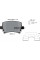 2391402 TEXTAR Колодки гальмівні (задні) VW Caddy 03- (Lucas) Q+