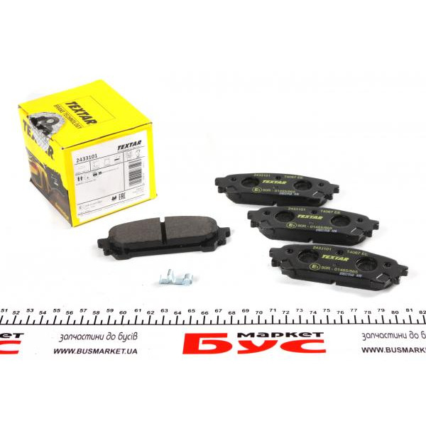 2433101 TEXTAR Колодки гальмівні (задні) Subaru Impreza/Forester 99- (Akebono)