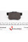 2443402 TEXTAR Колодки гальмівні (задні) Honda Accord /CR-V 06- (Nissin) Q+