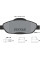 2466001 TEXTAR Колодки гальмівні (передні) Peugeot 308/CC/SW/3008 07- (Bosch) Q+