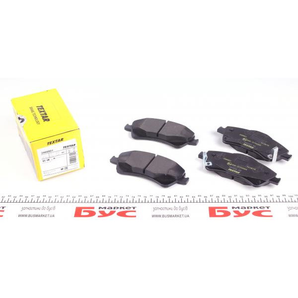 2466801 TEXTAR Колодки гальмівні (передні) Toyota Avensis 1.6-2.0 D-4D 08- (Bosch) Q+