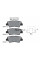 2533703 TEXTAR Колодки гальмівні (задні) Kia Ceed/Rio/Optima/Hyundai Accent/i10/i20/i30/Elantra 10- (Akebono) Q+