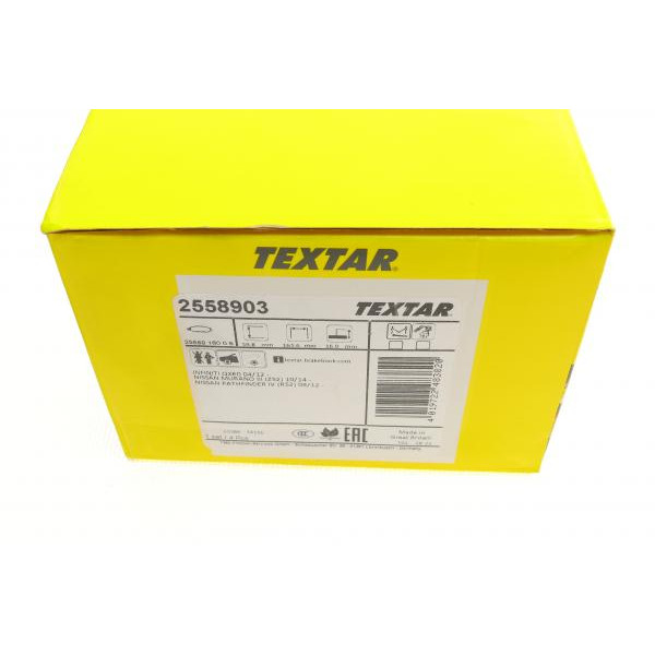 2558903 TEXTAR Колодки гальмівні (передні) Nissan Pathfinder 2.5/3.5 4WD 13-