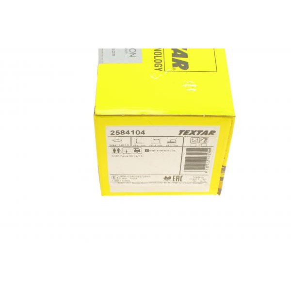 2584104 TEXTAR Колодки гальмівні (задні) Ford Fiesta 1.0 EcoBoost 17-/Peugeot 308 1.6 HDi 14- (Teves) Q+