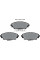 2587501 TEXTAR Колодки гальмівні (передні) Mazda 3 13-/CX-3 15-