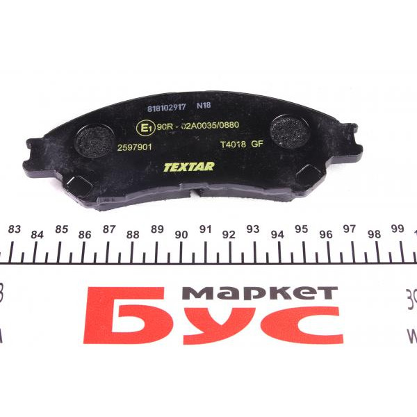 2597901 TEXTAR Колодки гальмівні (передні) Suzuki SX4/ Vitara 1.4 T/1.6 14- (Akebono)