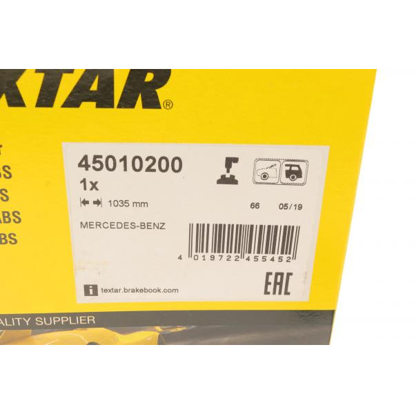 45010200 TEXTAR Датчик ABS (задній) MB C-class (C204)/E-class (C207) 1.8-6.2 09- (L=1035mm)