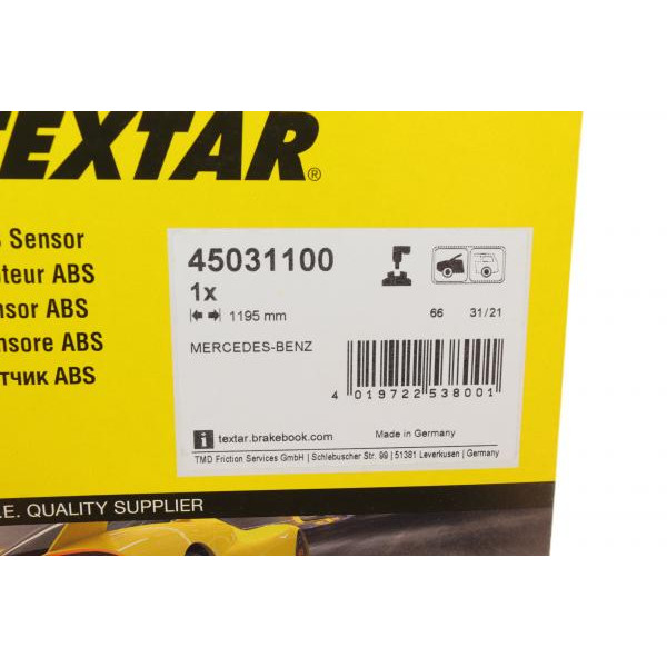 45031100 TEXTAR Датчик ABS (передній) MB Vito (W447) 14-