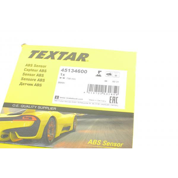 45134600 TEXTAR Датчик ABS (передній) BMW X1 (F48) 15- (L=739mm)
