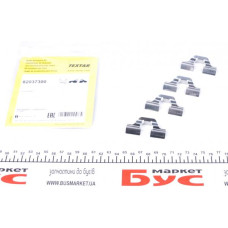 82037300 TEXTAR Планка супорта (переднього/заднього) притискна (к-кт) Peugeot Partner 1.4-2.0HDi 00- (TRW/Lucas)