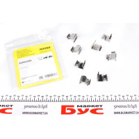 82054300 TEXTAR Планка супорта (переднього/заднього) притискна (к-кт) VW Crafter/Fiat Doblo/Ford Transit