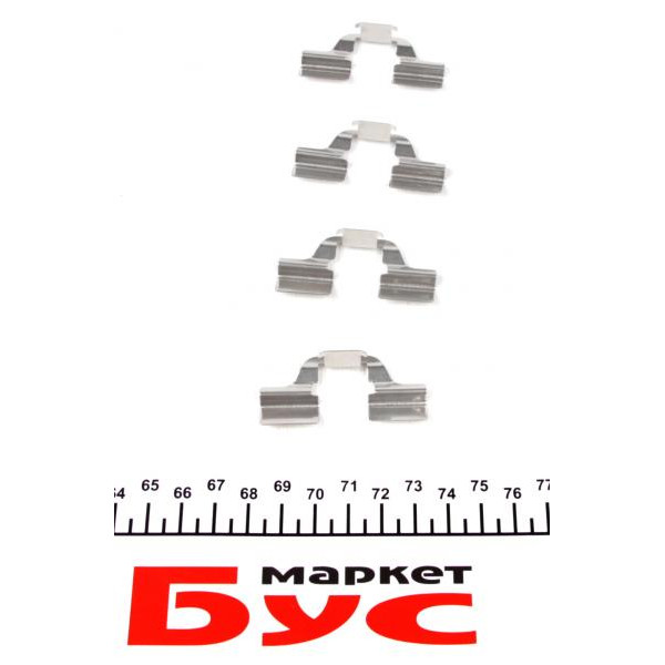 82503100 TEXTAR Планка суппорта (заднего) прижимная (к-кт) Renault Megane III/Scenic III 08- (Lucas)