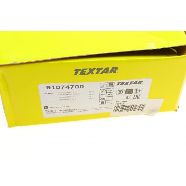 91074700 TEXTAR Колодки ручника VW Touareg/Porsche Cayenne 10- (210x30)