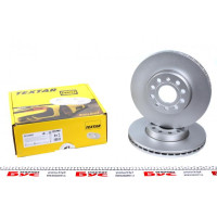 92120805 TEXTAR Диск гальмівний (передній) VW Caddy III 04- (288x24.9) PRO+