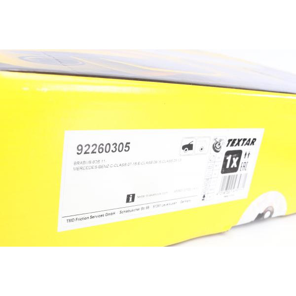 92260305 TEXTAR Диск гальмівний (передній) MB C-class (W204/W205)/E-class (W212/S212) 08- (360x36) PRO+ (перфор.)