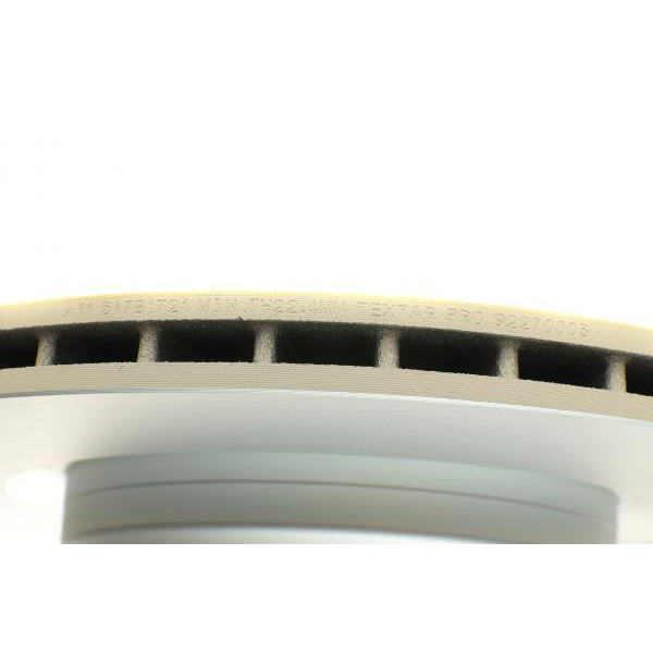 92270003 TEXTAR Диск гальмівний (задній) BMW 5 (F07/F11)/6 (F12)/7(F01/F02/F03/F04) 08- (370x24) PRO