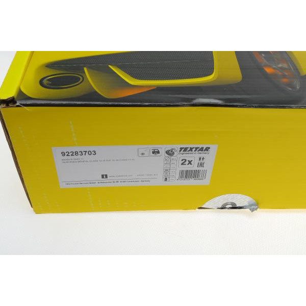 92283703 TEXTAR Диск тормозной (задний) MB V-class (W166) 11-15/GLE (X166) 12-19 (345x22) PRO