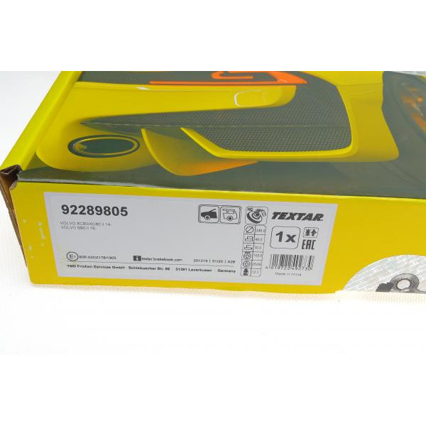 92289805 TEXTAR Диск тормозной (передний) Volvo S60 III/S90 II/V60 II/ XC90 II 16- (345x30) PRO+