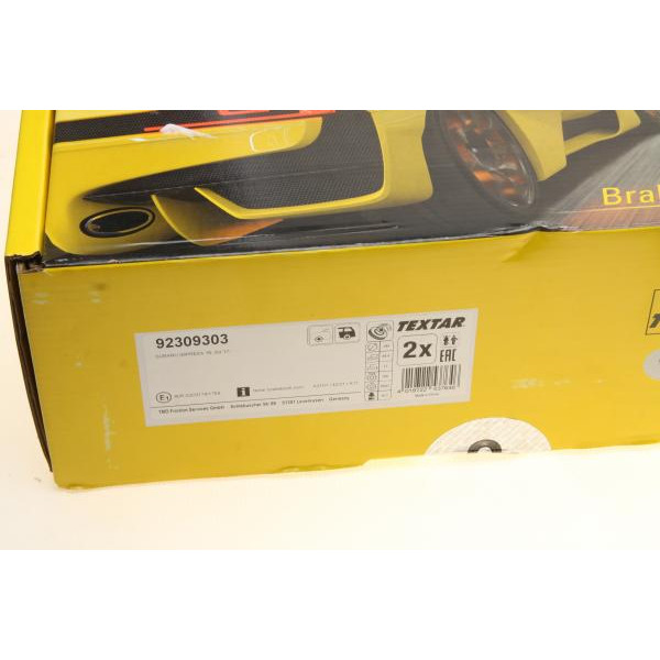 92309303 TEXTAR Диск тормозной (задний) Subaru Impreza/XV 16- (285x17) PRO