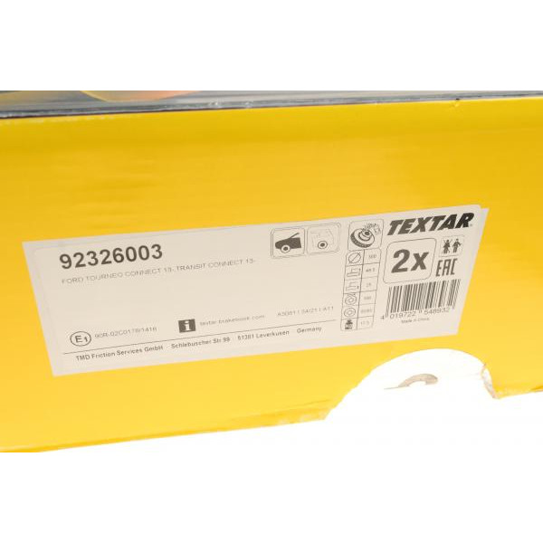 92326003 TEXTAR Диск тормозной (передний) Ford Transit Connect 13- (300x25) PRO