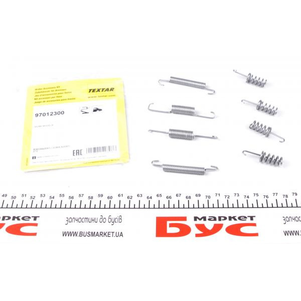 97012300 TEXTAR Комплект пружинок колодок ручника VW LT 28-35/MB Sprinter 208-316 (160x25) (Ate, Bosch)