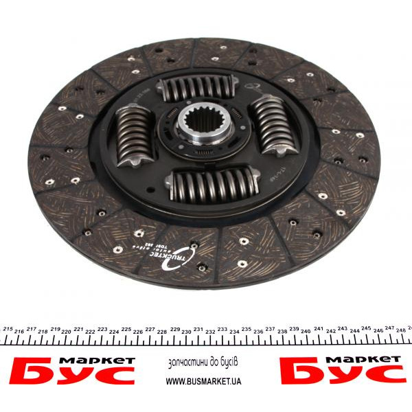 0123168 TRUCKTEC AUTOMOTIVE Диск зчеплення MB Vario 4.3 (d=362mm)
