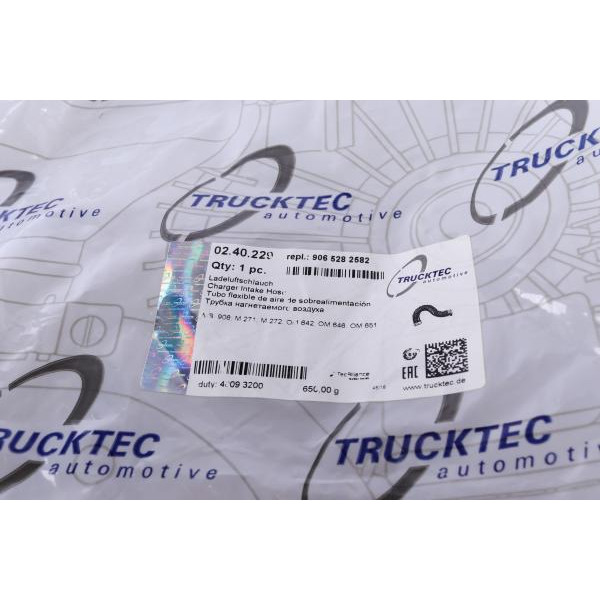 0240229 TRUCKTEC AUTOMOTIVE Патрубок інтеркулера (нижній) MB Sprinter 318