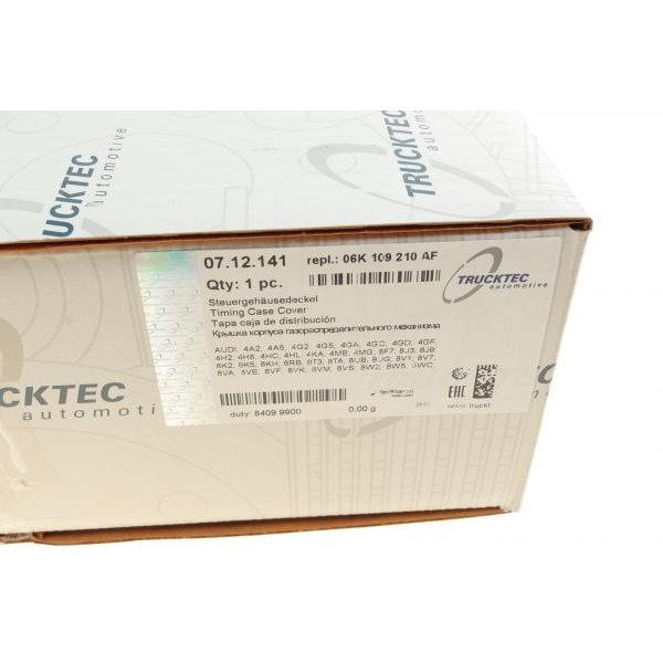0712141 TRUCKTEC AUTOMOTIVE Кришка двигуна (передня) Audi A1/A3/A4/A5/A6/A7/A8/Q2/Q3/Q5/Q7 1.8-2.0 06-