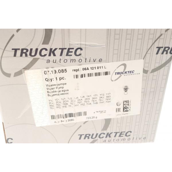 0719085 TRUCKTEC AUTOMOTIVE Помпа води Audi A4/A6/VW Caddy/Golf IV/Passat/T5 1.8T/2.0 03-