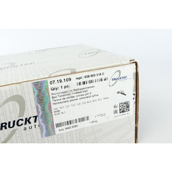 0719109 TRUCKTEC AUTOMOTIVE Натягувач ременя генератора VW Caddy II/T4 1.6-2.0 95-