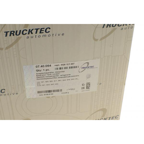 0740064 TRUCKTEC AUTOMOTIVE Бачок розширювальний VW Polo/Skoda Fabia/Rapid 99-