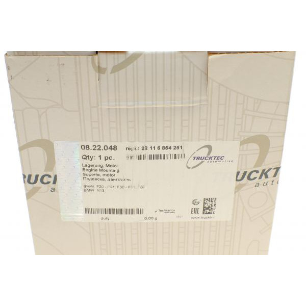 0822048 TRUCKTEC AUTOMOTIVE Подушка двигуна (L) BMW 3 (F30/F80) 11-18