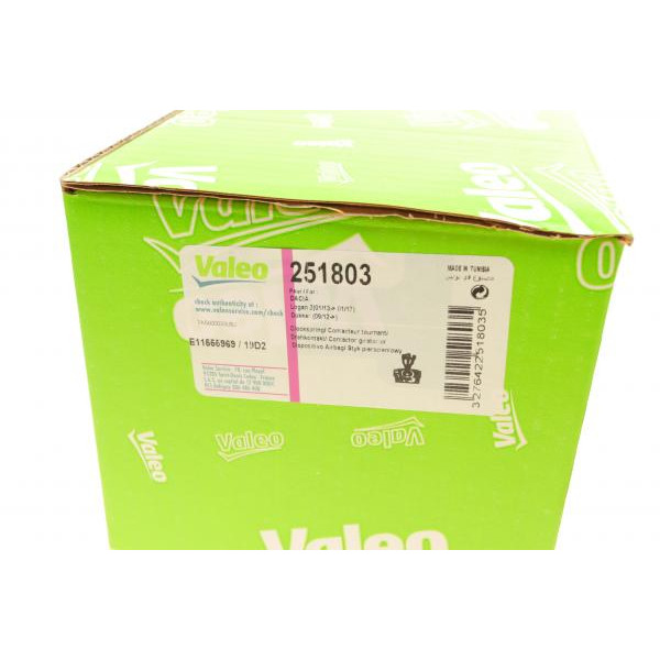 251803 VALEO Шлейф подушки безпеки AirBag Dacia Dokker/Duster/Lodgy/Logan/Sandero 10-
