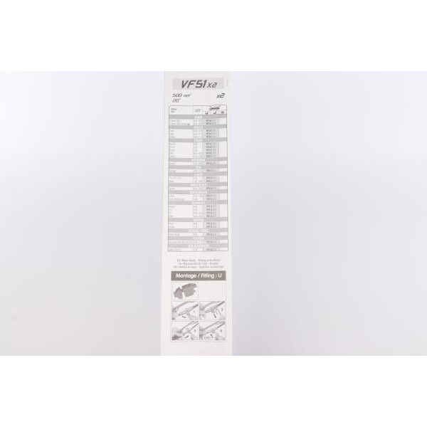 575551 VALEO Щітки склоочисника (500/500mm) Citroen Jumpy/Dacia Duster/Fiat Ducato 82-