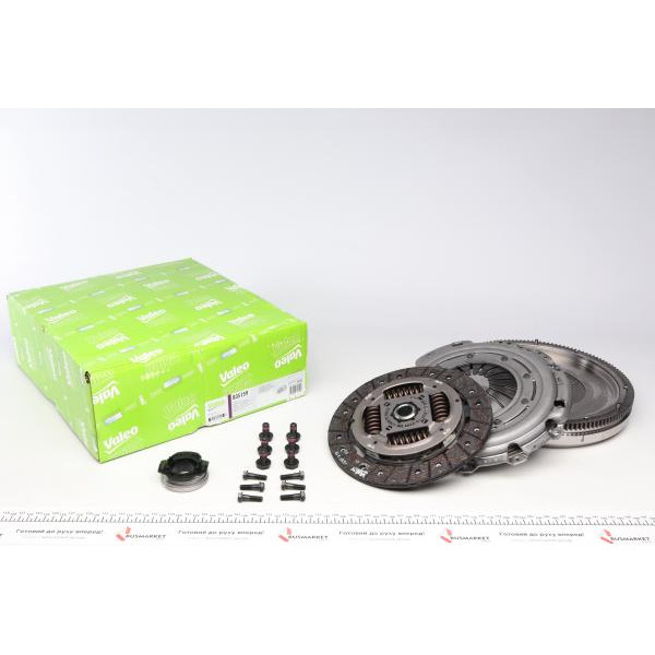 835159 VALEO Демпфер + комплект зчеплення VW Caddy III 2.0TDI 10-15/T5/T6 1.9TDI/2.0TDI 03- (+ вичавлюваний) d=228mm