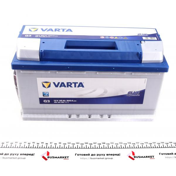 5451570333132 VARTA Акумуляторна батарея 45Ah/330A (238x129x227/+L/B00) Blue Dynamic B33 Азія
