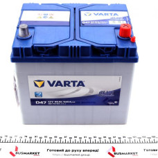 5604100543132 VARTA Акумуляторна батарея 60Ah/540A (232x173x225/+R/B00) Blue Dynamic D47 Азія