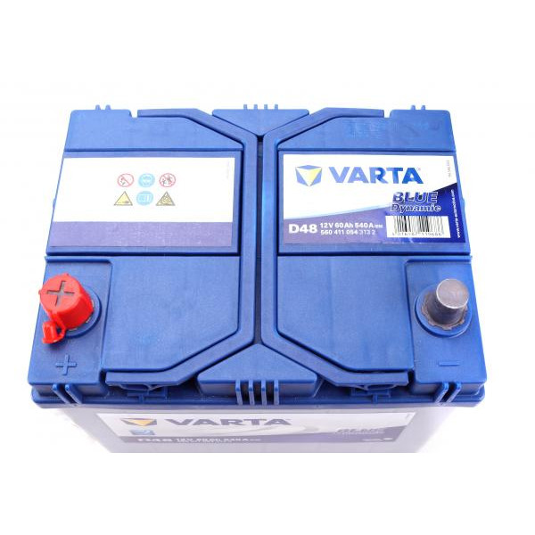 5604110543132 VARTA Акумуляторна батарея 60Ah/540A (232x173x225/+L/B00) Blue Dynamic D48 Азія