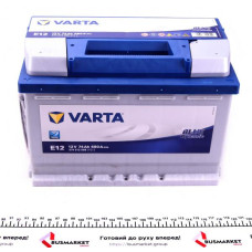 5740130683132 VARTA Аккумуляторная батарея 74Ah/680A (278x175x190/+L/B13) Blue Dynamic E12