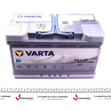 580901080D852 VARTA Аккумуляторная батарея 80Ah/800A (315x175x190/+R/B13) (Start-Stop AGM) Silver Dynamic F21