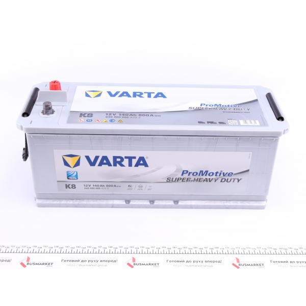 640400080A722 VARTA Акумуляторна батарея 140Ah/800A (513x189x223/+L/B13) Promotive SHD K8